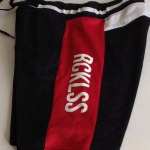 RCKLESS Black Red White Men's Shorts XXL